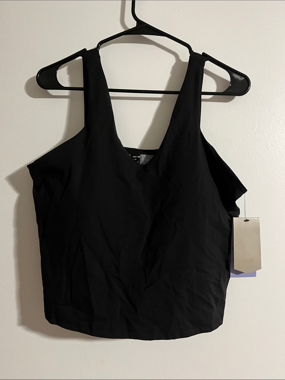 NWT Avia Black V-Neck Supportive Athletic Tank